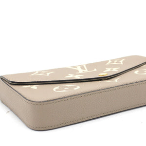 Felicie Pochette Bicolor Monogram Empreinte Leather