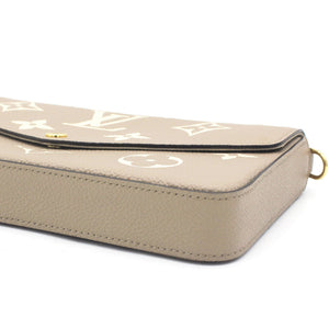 Felicie Pochette Bicolor Monogram Empreinte Leather