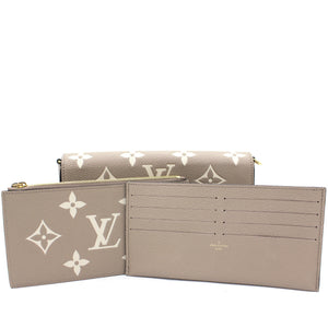 Felicie Pochette Bicolor Monogram Empreinte Leather