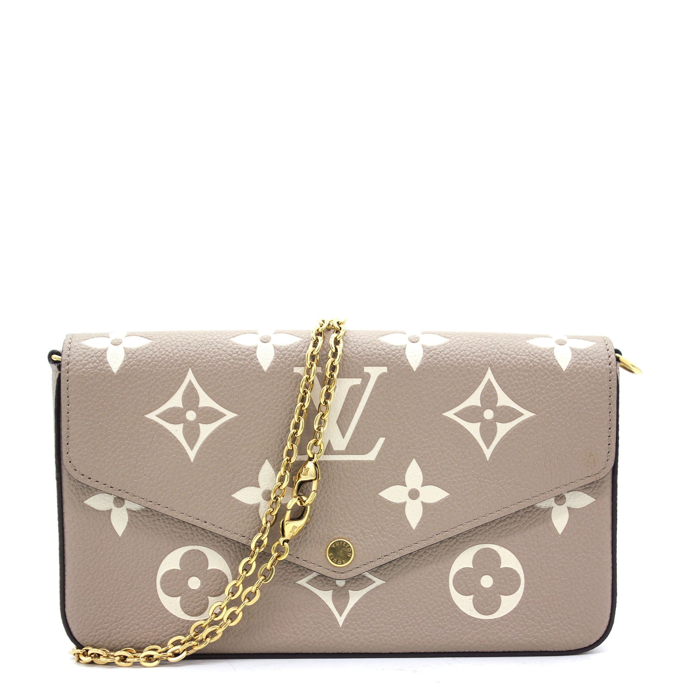 Felicie Pochette Bicolor Monogram Empreinte Leather