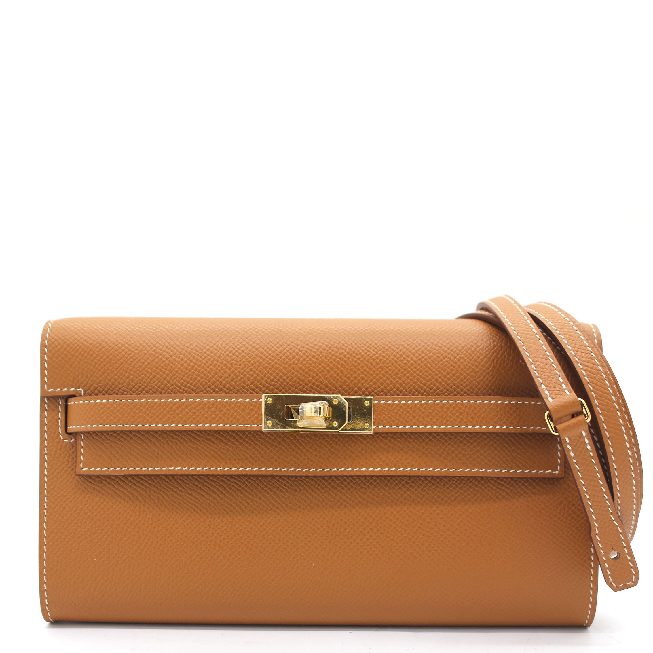 Kelly to Go Gold Epsom Leather