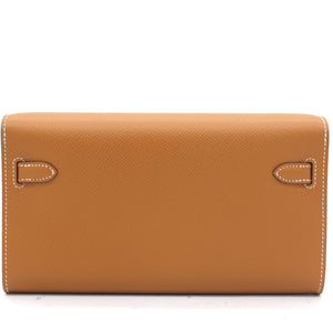 Kelly to Go Gold Epsom Leather