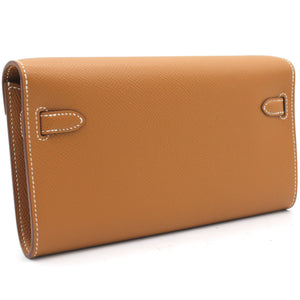 Kelly to Go Gold Epsom Leather