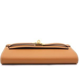 Kelly to Go Gold Epsom Leather