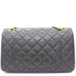 Black Quilted Crinkled Leather 226 Classic Reissue 2.55 Flap Bag