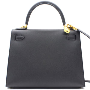 Epsom Leather Kelly 28 Black