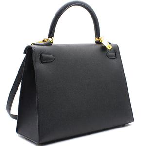 Epsom Leather Kelly 28 Black