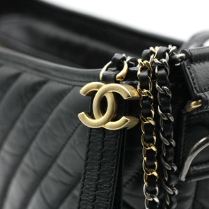 Gabrielle Chevron Medium Hobo Bag