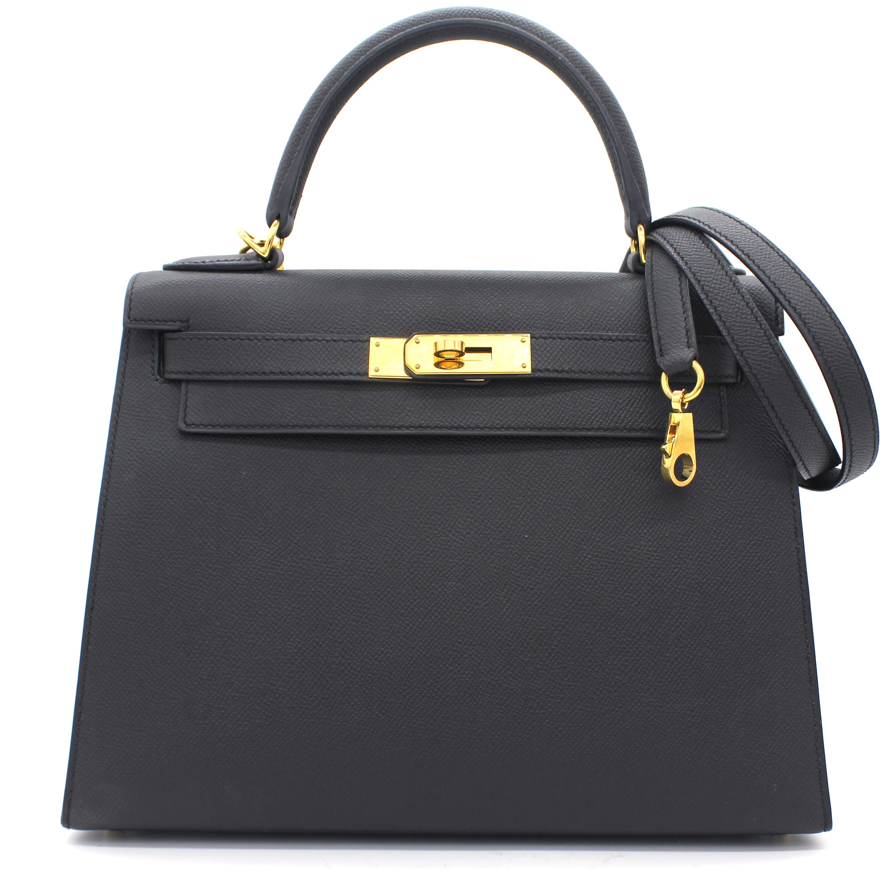 Epsom Leather Kelly 28 Black