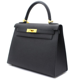 Epsom Leather Kelly 28 Black