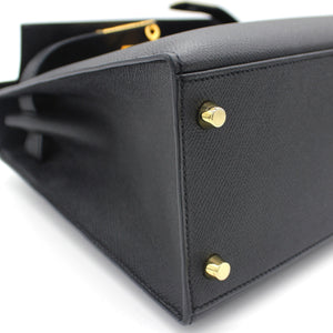 Epsom Leather Kelly 28 Black