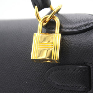 Epsom Leather Kelly 28 Black
