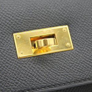 Epsom Leather Kelly 28 Black