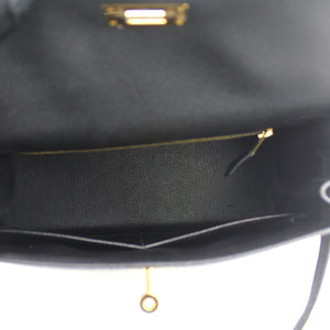 Epsom Leather Kelly 28 Black