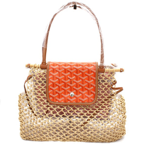 Goyardine Net Aligre Tote Orange