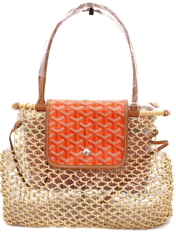 Goyardine Net Aligre Tote Orange
