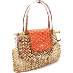 Goyardine Net Aligre Tote Orange