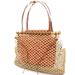 Goyardine Net Aligre Tote Orange