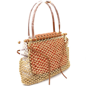 Goyardine Net Aligre Tote Orange