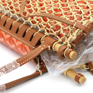 Goyardine Net Aligre Tote Orange