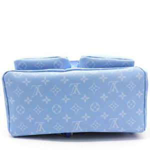 Backpack Multipockets Clouds Monogram Blue