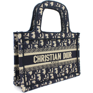 Oblique Mini Book Tote Blue Multicolor