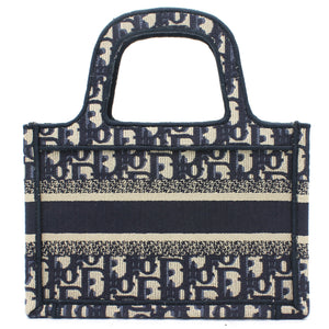 Oblique Mini Book Tote Blue Multicolor
