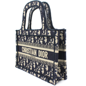 Oblique Mini Book Tote Blue Multicolor