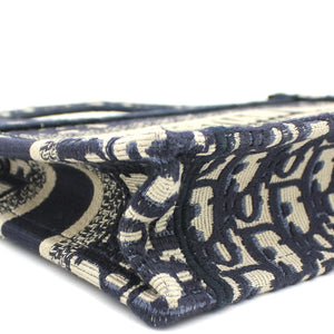 Oblique Mini Book Tote Blue Multicolor