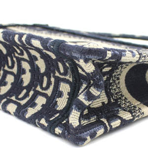 Oblique Mini Book Tote Blue Multicolor