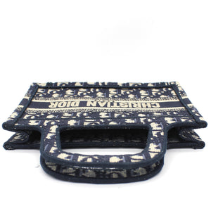 Oblique Mini Book Tote Blue Multicolor