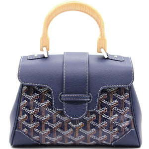 Blue Goyardine Mini Saigon Bag