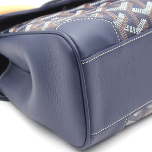 Blue Goyardine Mini Saigon Bag
