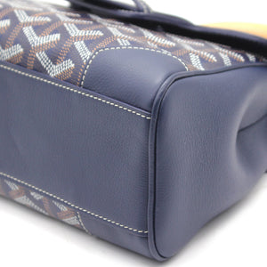 Blue Goyardine Mini Saigon Bag