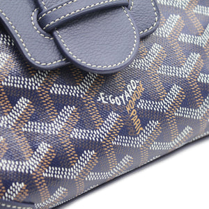 Blue Goyardine Mini Saigon Bag