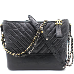 Gabrielle Chevron Medium Hobo Bag