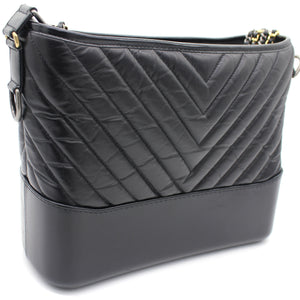 Gabrielle Chevron Medium Hobo Bag