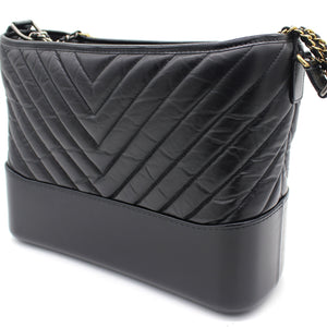 Gabrielle Chevron Medium Hobo Bag