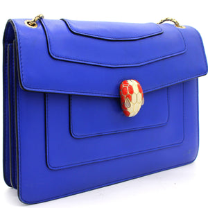 Serpenti Forever Shoulder Bag Blue