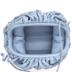 Nappa Intrecciato The Mini Pouch Blue