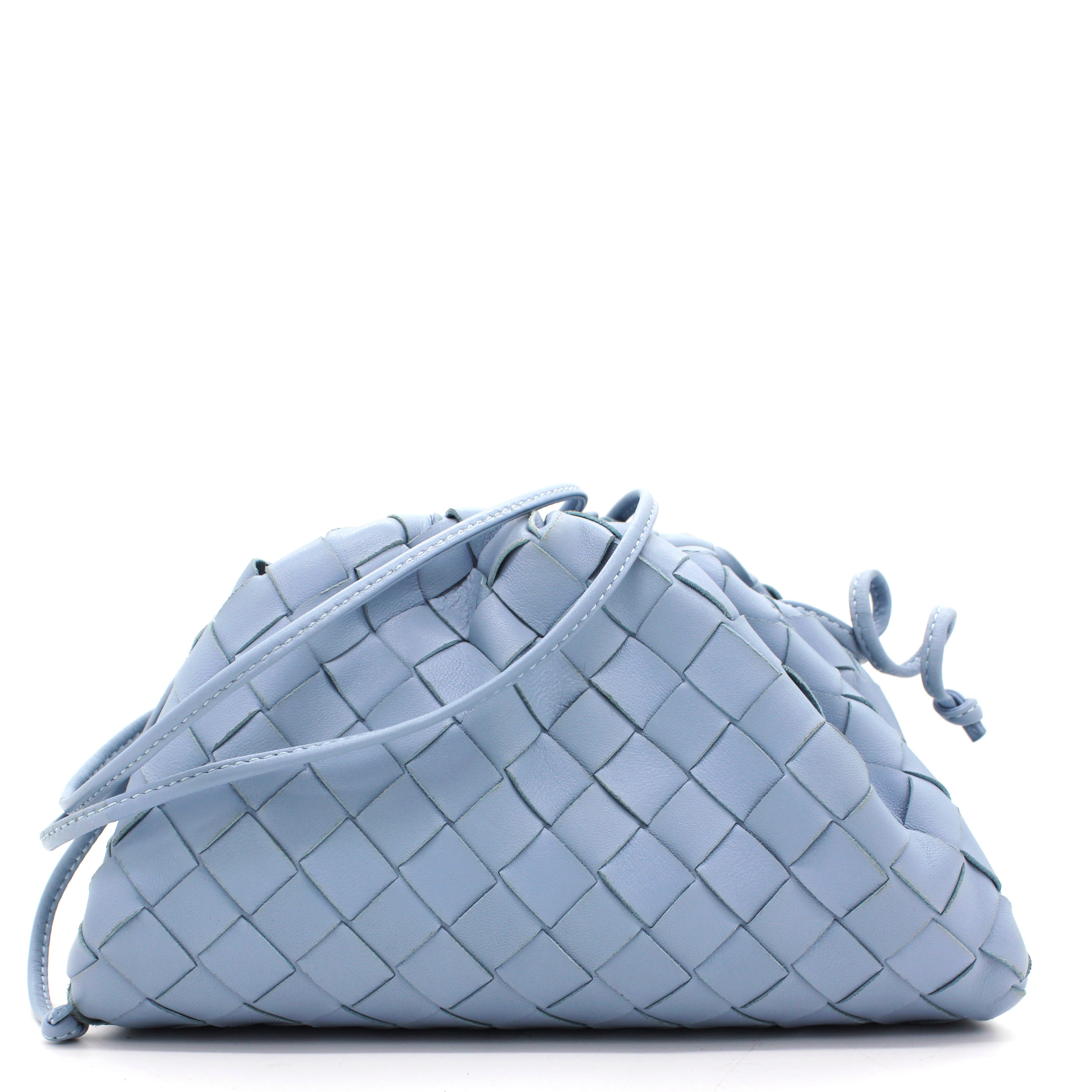 Nappa Intrecciato The Mini Pouch Blue