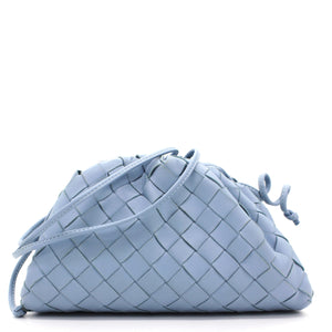 Nappa Intrecciato The Mini Pouch Blue