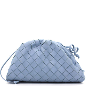 Nappa Intrecciato The Mini Pouch Blue
