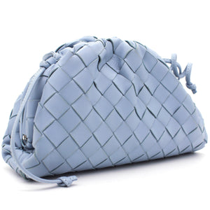 Nappa Intrecciato The Mini Pouch Blue