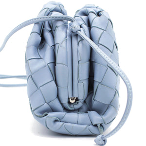 Nappa Intrecciato The Mini Pouch Blue