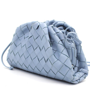 Nappa Intrecciato The Mini Pouch Blue