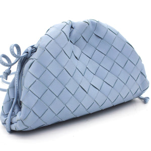 Nappa Intrecciato The Mini Pouch Blue