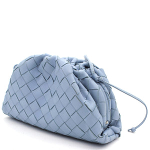 Nappa Intrecciato The Mini Pouch Blue