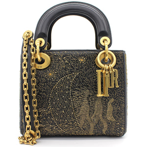 Limited Edition Mini Lady Dior The moon in my eyes Bag
