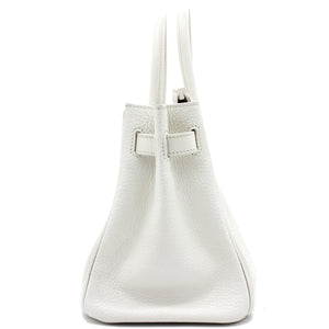 Birkin 30 Tote Clemence White
